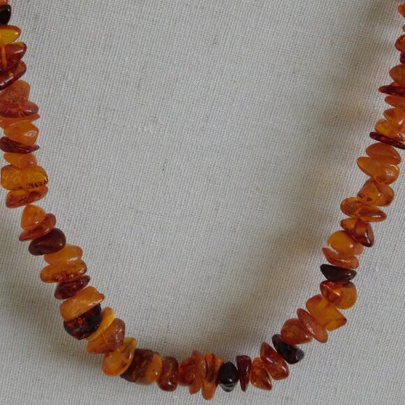 Genuine Baltic Amber graduated beads necklace 24" - Picture 1 of 1